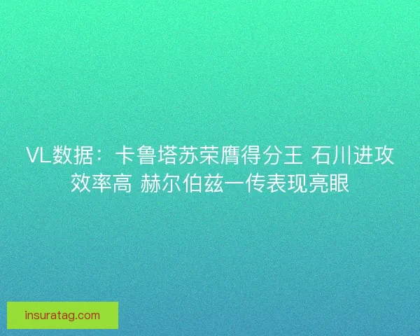 VL数据：卡鲁塔苏荣膺得分王 石川进攻效率高 赫尔伯兹一传表现亮眼